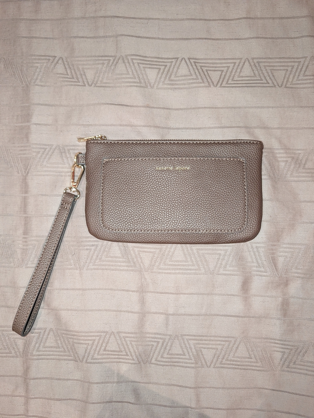 Nanette Lepore Brown Leather Wristlet